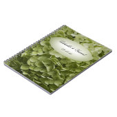Carnet Mariage à fleurs Green Annabelle Hydrangea (Côté gauche)
