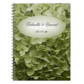 Carnet Mariage à fleurs Green Annabelle Hydrangea (Devant)