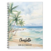 Carnet Mariage à la plage de Bridesmaid (Devant)