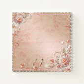 Carnet Mariage Anniversaire Victorien Bride Roses perles (Dos)