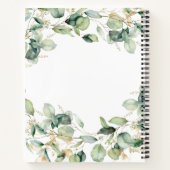 Carnet Mariage aux feuilles d'eucalyptus élégantes (Dos)
