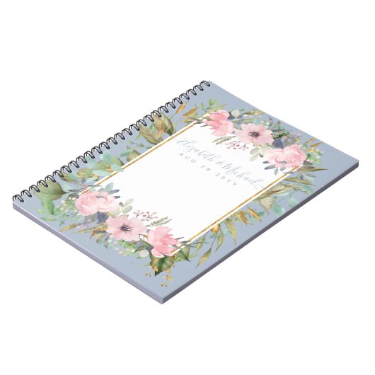 Carnet Mariage Boho rose pâle (Côté gauche)