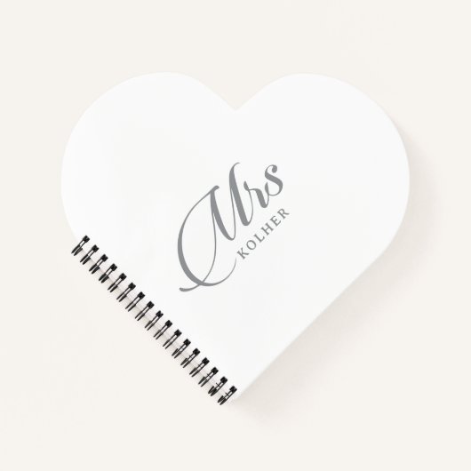 Carnet Mariage Calligraphie Chic Classique (Devant)