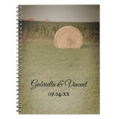 Carnet Mariage campagnard Farm Hay Bales (Devant)