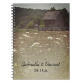 Carnet Mariage campagnard patiné (Devant)