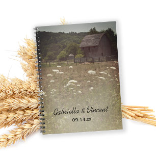Carnet Mariage campagnard patiné