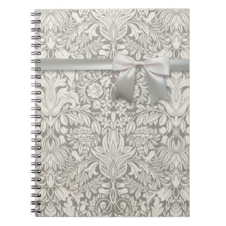 Carnet Mariage Damask Vintage Blanc Mariage Vieux Dentell
