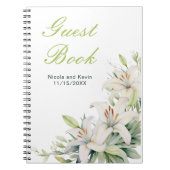 Carnet Mariage de fleurs blanches (Devant)