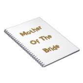 Carnet Mariage de la mère de la mariée Or Blanc Cadeau Fa (Côté Droit)