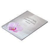 Carnet Mariage de l'orchidée rose et du voile blanc (Côté gauche)
