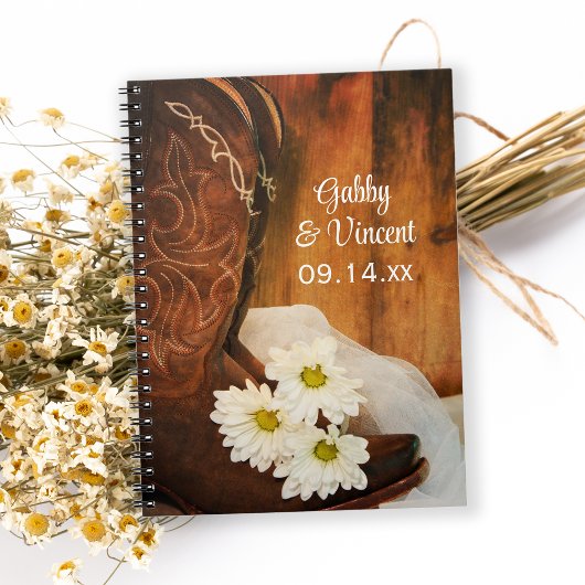 Carnet Mariage de l'Ouest des marguerites blanches et des