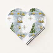 Carnet Mariage de Noël blanc Répétition design (Dos)