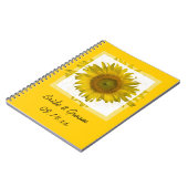 Carnet Mariage de tournesol jaune (Côté gauche)