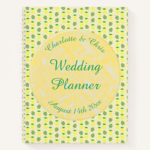 Carnet Mariage d'été tropical Ananas et Palm Feuille