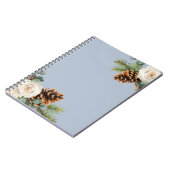 Carnet Mariage d'hiver Eucalyptus Verdure Roses blanches (Côté gauche)