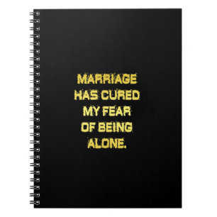 Carnet Mariage drôle et blague de peur