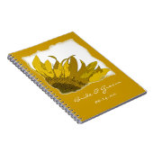Carnet Mariage du coin du tournesol jaune (Côté Droit)