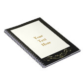 Carnet Mariage Elegant Gold Stripes (Côté Droit)