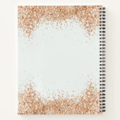 Carnet Mariage Fête des mariées Parties scintillant or (Dos)