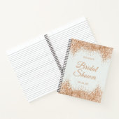 Carnet Mariage Fête des mariées Parties scintillant or (Intérieur)