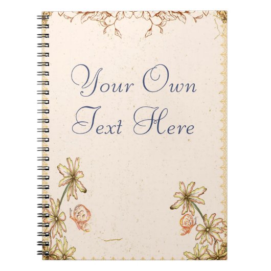 Carnet Mariage Fleurs vintages (Devant)