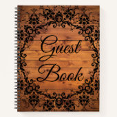 Carnet Mariage Floral Chic Shabby Rustique Réception de M (Devant)