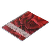 Carnet Mariage floral de l'oeillet rouge (Côté gauche)