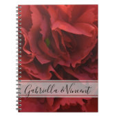 Carnet Mariage floral de l'oeillet rouge (Devant)