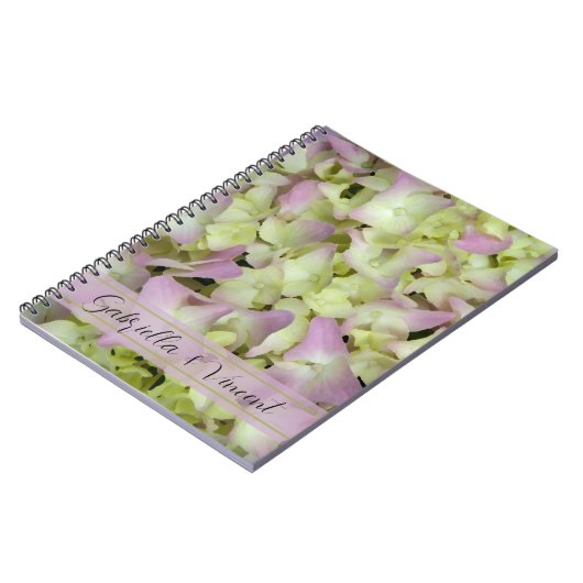 Carnet Mariage Floral Hydrangea Presque rose (Côté gauche)