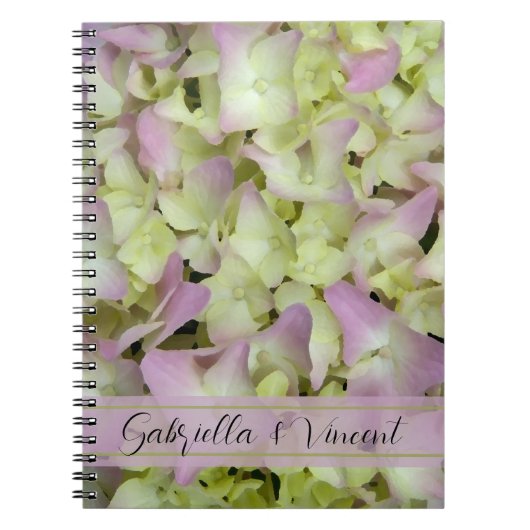 Carnet Mariage Floral Hydrangea Presque rose (Devant)