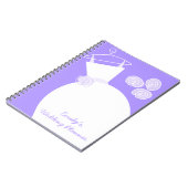 Carnet Mariage Gown Purple 'Wedding planner' (Côté gauche)