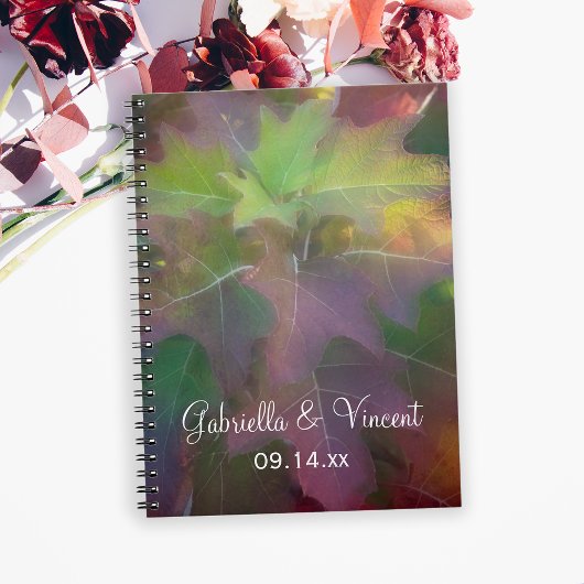 Carnet Mariage Hydrangea Leaf Chêne Automne