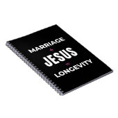 Carnet Mariage + Jésus = Longévité (Côté Droit)