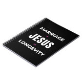 Carnet Mariage + Jésus = Longévité (Côté gauche)