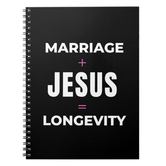 Carnet Mariage + Jésus = Longévité (Devant)