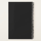 Carnet Mariage minimaliste moderne en calligraphie noir b (Verso)