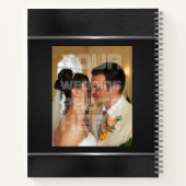 Carnet Mariage noir et argent (Dos)