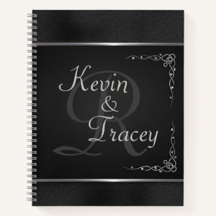 Carnet Mariage noir et argent
