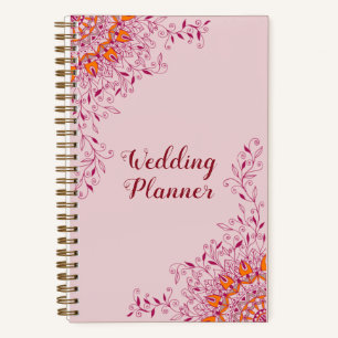 Carnet Mariage personnalisé Mandala Rose