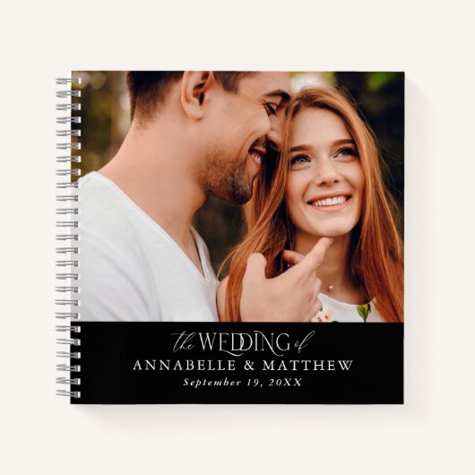 Carnet Mariage photo budget typographie de script du livr (Devant)
