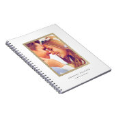 Carnet Mariage photo simple Parties scintillant or (Côté Droit)