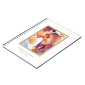 Carnet Mariage photo simple Parties scintillant or (Côté gauche)