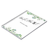Carnet Mariage Plan C personnalisé avec Eucalyptus (Côté gauche)