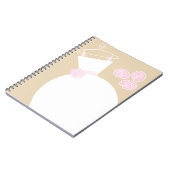 Carnet mariage rose beige Gown (Côté gauche)
