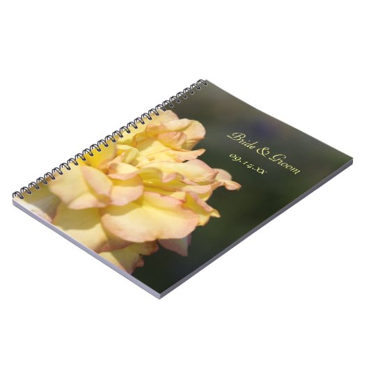 Carnet Mariage rose jaune (Côté gauche)