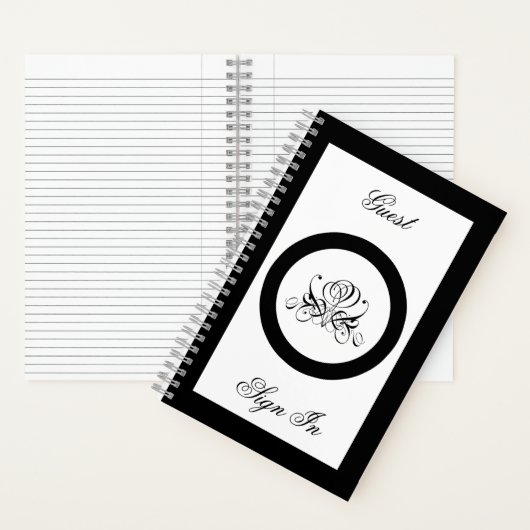 Carnet Mariage Rose noir Calligraphie (À l'intérieur)
