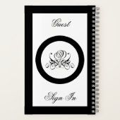 Carnet Mariage Rose noir Calligraphie (Verso)