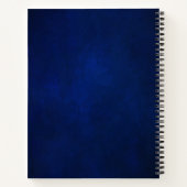 Carnet Mariage Royal Bleu Blanc Argent Métallisé (Dos)