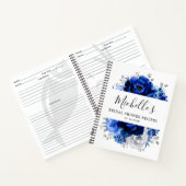 Carnet Mariage Royal Bleu Blanc Argent Métallisé (Intérieur)