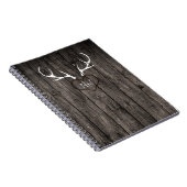 Carnet Mariage Rustique avec Bois de Cerf et Cœur Sculpté (Côté Droit)